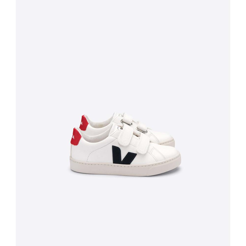 White/Blue Kids\' Veja ESPLAR CHROMEFREE Shoes | AU 729SGL